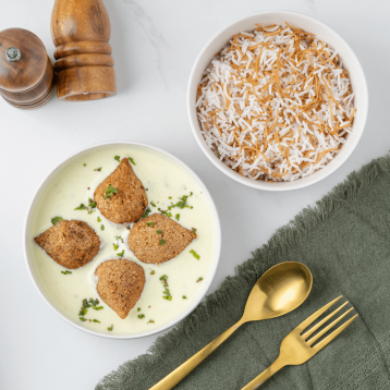 كبة باللبن مع أرز